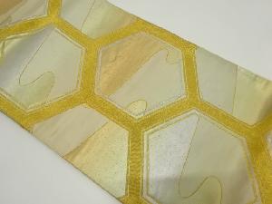 アンティーク 亀甲繋ぎに流水模様織り出し袋帯(材料)